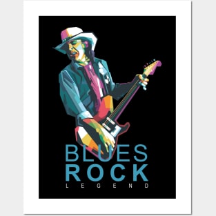 BLUES ROCK LEGEND Posters and Art